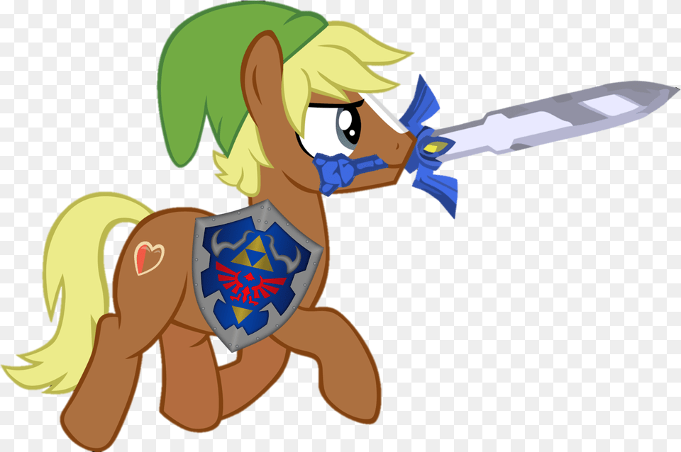 Link Pony Mlp, Baby, Person, Weapon, Sword Free Png