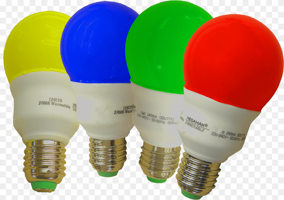 Link To Coloured Bulbs And Lamps Colour Led Bulb, Light, Electronics Free Png Download