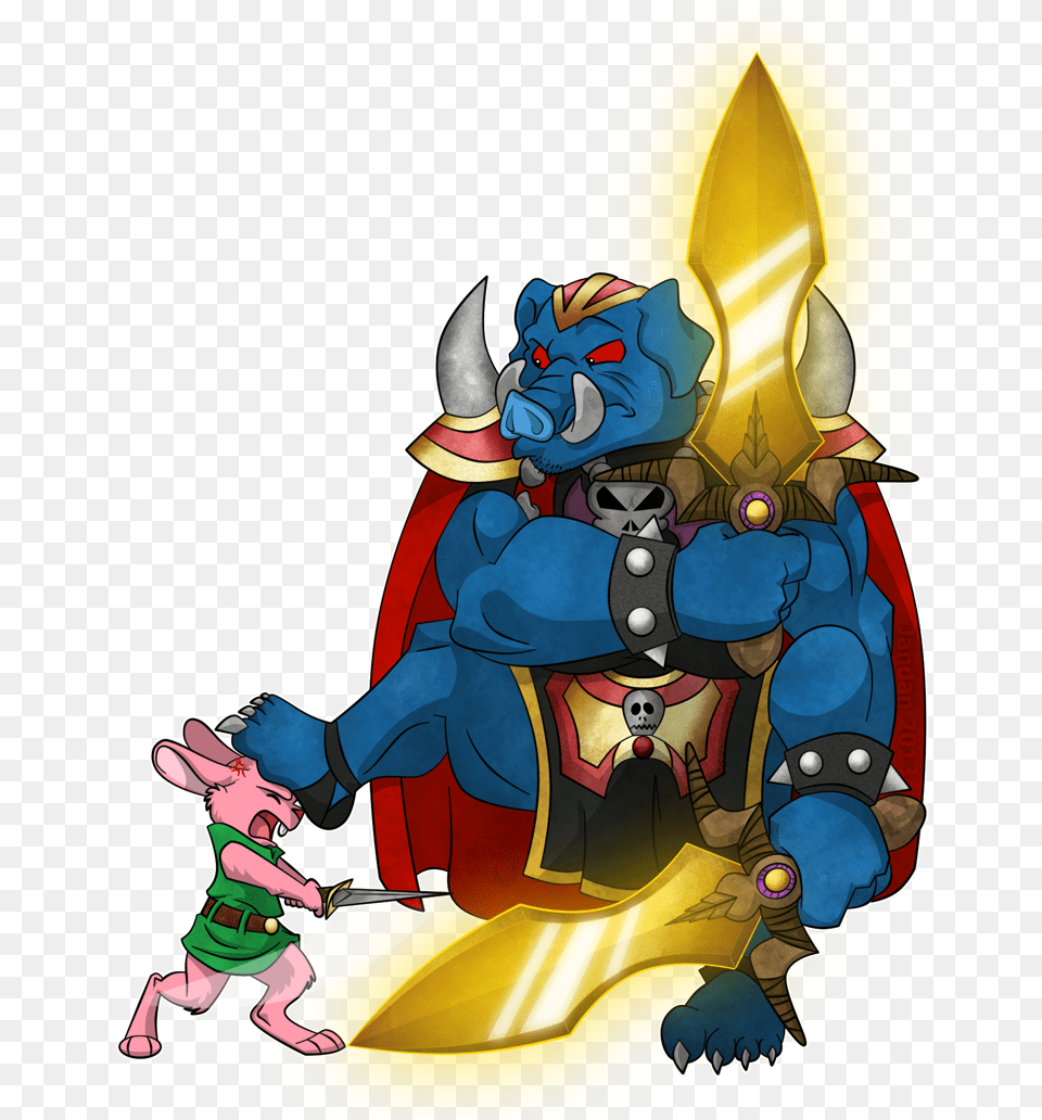 Link Vs Ganon Ganon Original Cartoon, Baby, Person, Face, Head Free Png Download