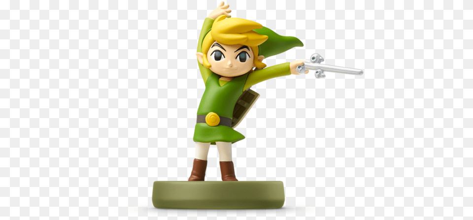 Link Wind Waker Amiibo, Figurine, Baby, Person, Face Free Png