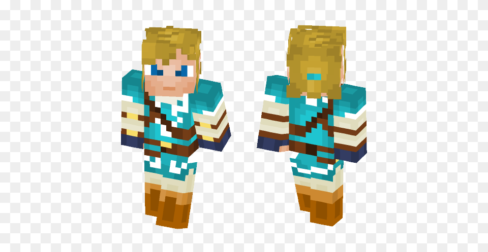 Link Zelda Breath Of The Wild Minecraft Skin For, Person, Boy, Child, Male Free Transparent Png