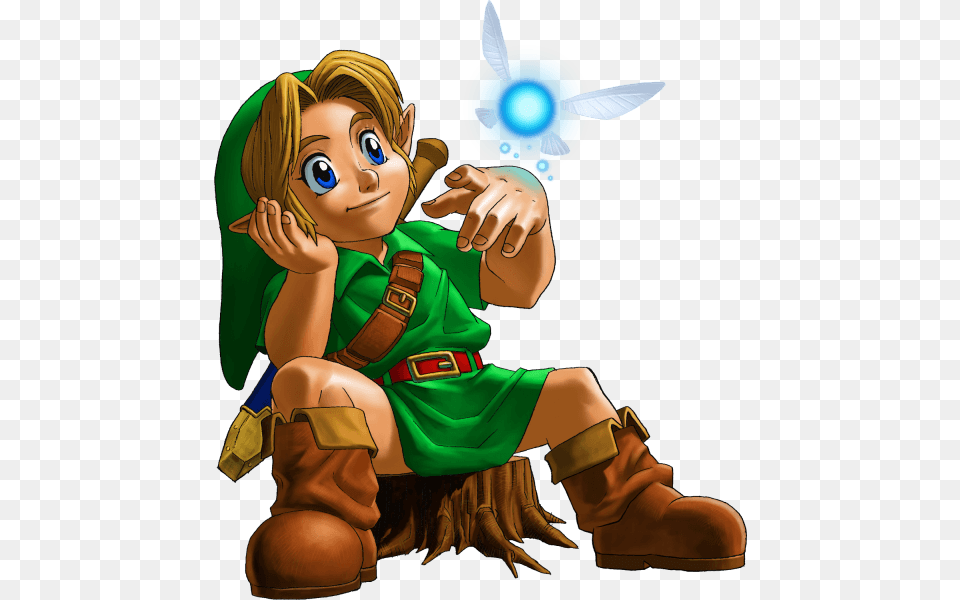 Link Zelda Ocarina Of Time, Baby, Person, Book, Comics Png Image