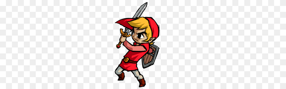 Link Zelda Red Mini Images, Book, Comics, Publication, Baby Free Png Download