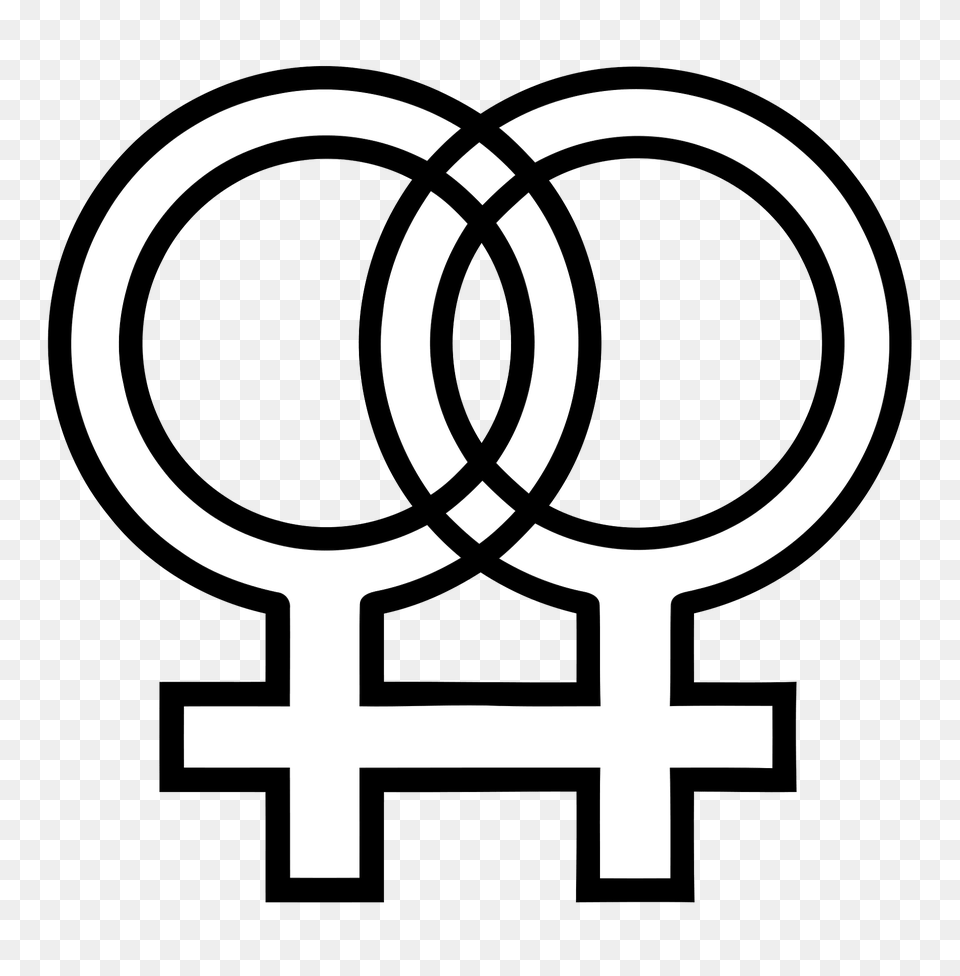 Linked Female Symbols Clipart, Symbol Free Transparent Png