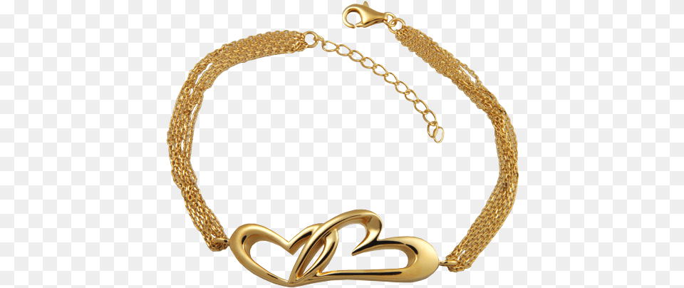 Linked In Love Bracelet Sterling Silver Cremation Jewelry, Accessories, Necklace, Gold Free Png Download