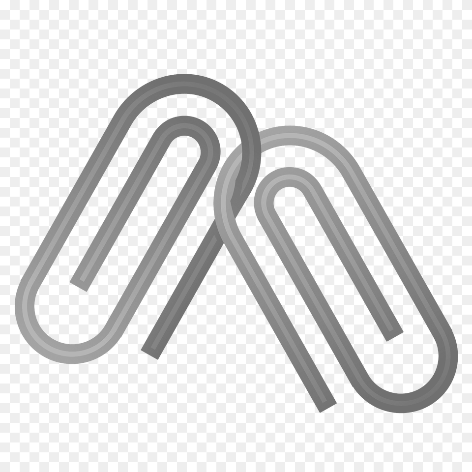Linked Paperclips Emoji Clipart, Cutlery, Fork Png