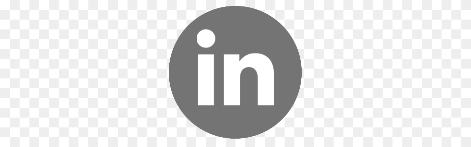 Linkedin Circle Grey, Logo, Disk Free Png