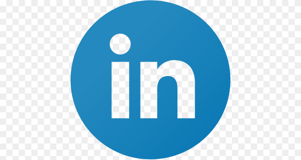 Linkedin Circle Logo Icon Of Flat Style Linkedin Logo, Disk Free Png Download