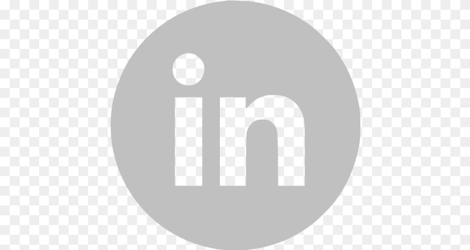 Linkedin Circle Logo Logodix Linkedin Icon Grey, Disk Free Png