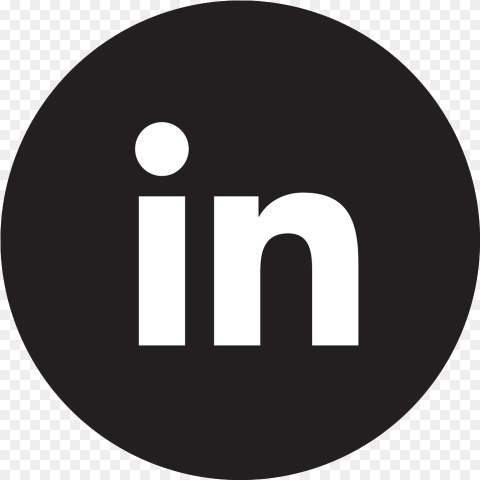 Linkedin Icon Black Linkedin Black Logo, Disk Png