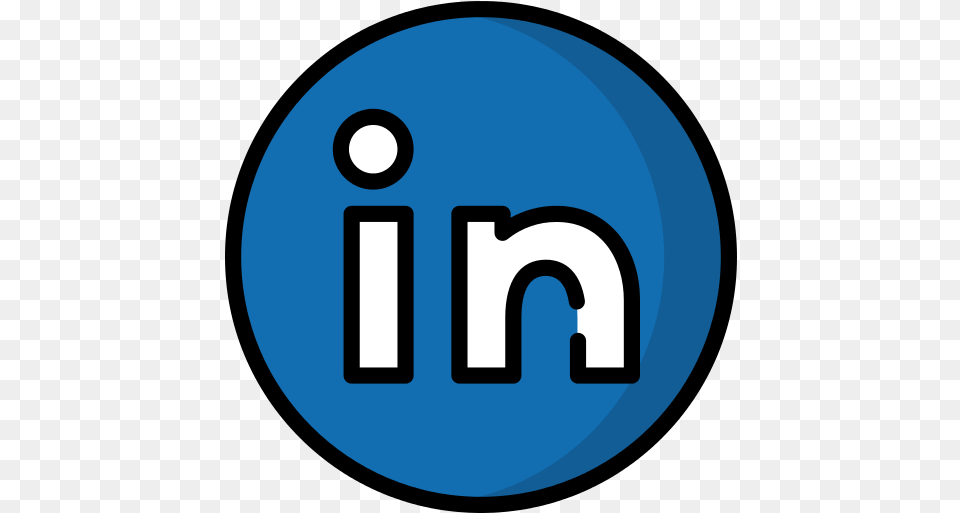 Linkedin Icon Transparent, Logo, Disk, Text, Symbol Png Image