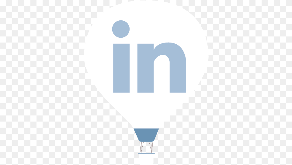 Linkedin Icon White Mobile 45 71 65 18 Download Light Bulb, Balloon, Aircraft, Transportation, Vehicle Png Image