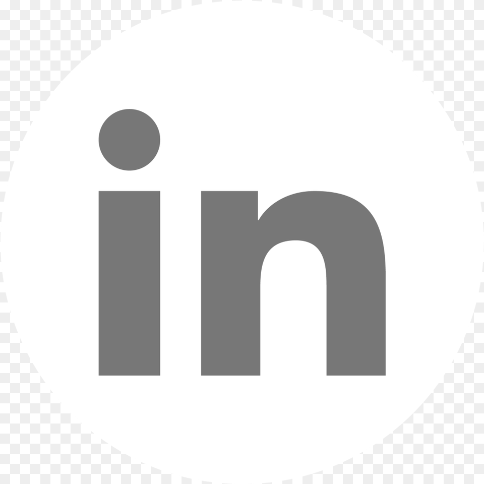 Linkedin Linkedin Icon In White, Logo, Disk Png