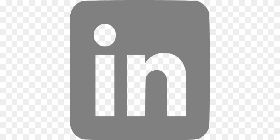 Linkedin Linkedin Logo Grey, Text, Symbol Png