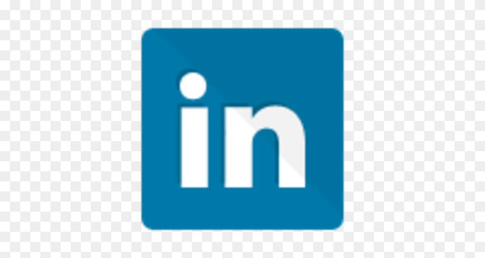 Linkedin Linkedn Flat Icon Linkedin Social Icon, License Plate, Sign, Symbol, Transportation Free Png Download