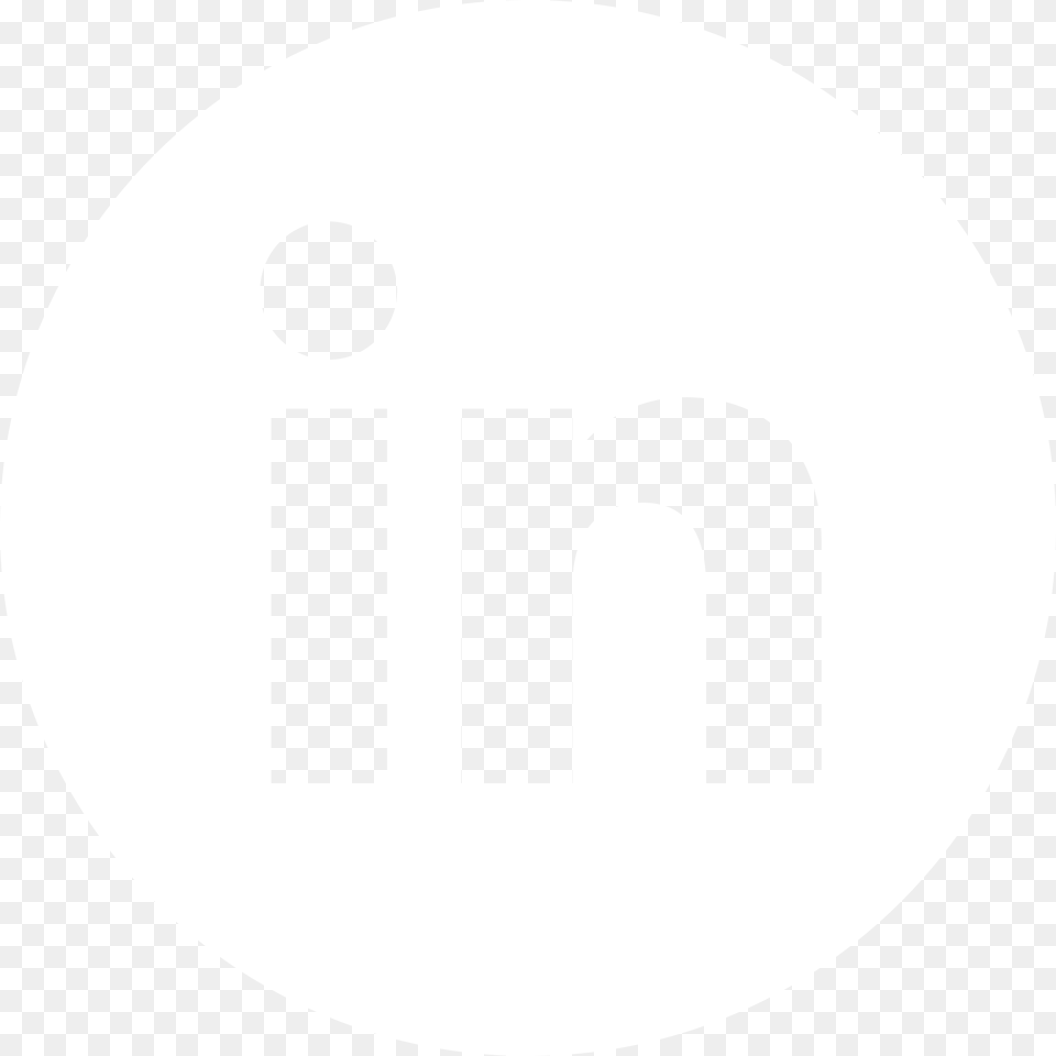 Linkedin Logo Johns Hopkins White Logo, Disk, Stencil Free Png