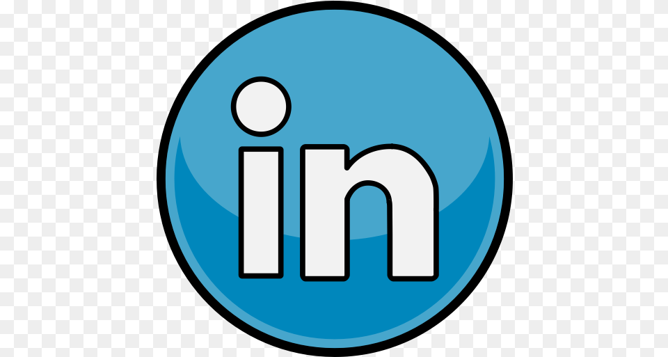 Linkedin Media Social Icon Phone Svg, Logo, Disk, Text Free Png