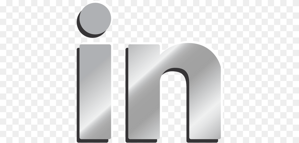 Linkedin Silver Icon Icone Site Prata, Text, Number, Symbol, Appliance Free Png Download