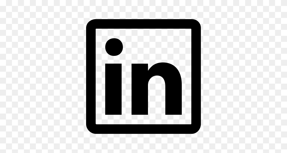 Linkedin Social Media Icons, Gray Free Png