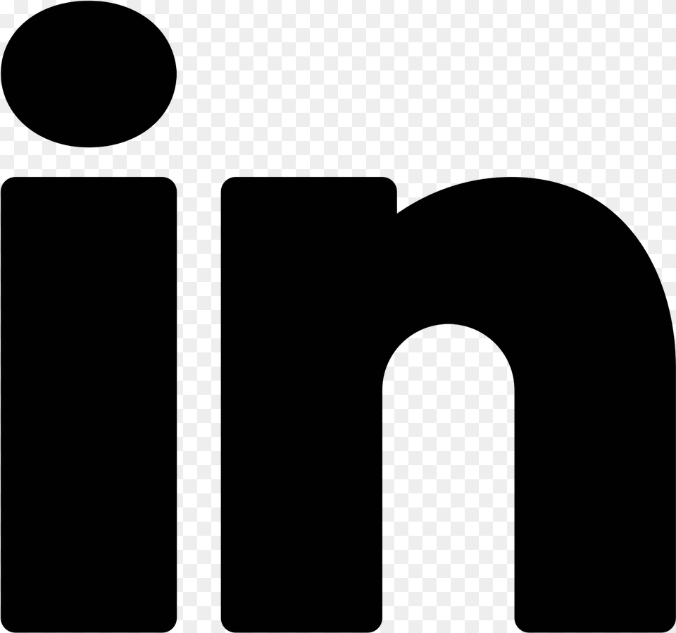 Linkedin Symbol, Gray Free Png