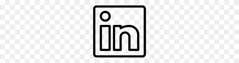 Linkedn Line Iconset Iconsmind, Gray Free Transparent Png