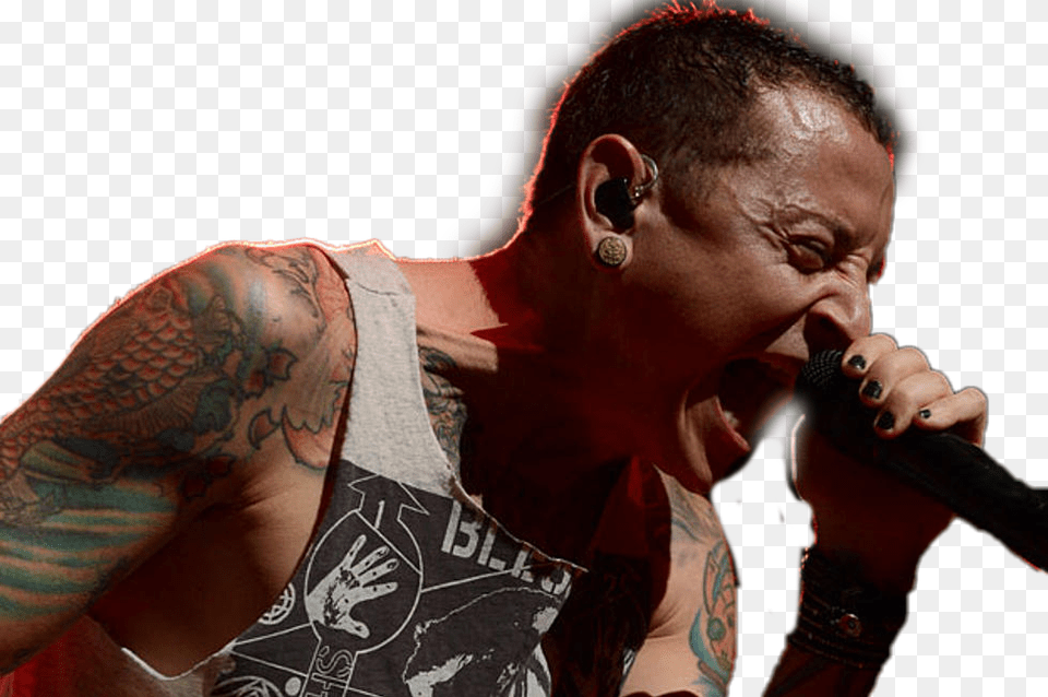 Linkin Park Chesterbennington, Tattoo, Solo Performance, Skin, Person Png Image