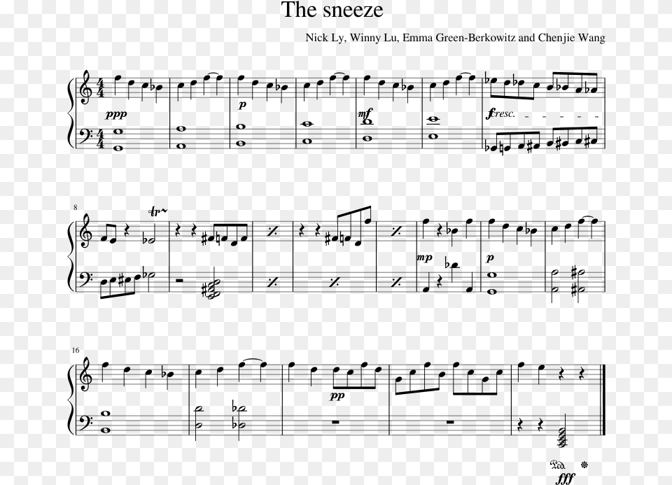 Linkin Park In Pieces Piano Sheet Music, Gray Free Png Download
