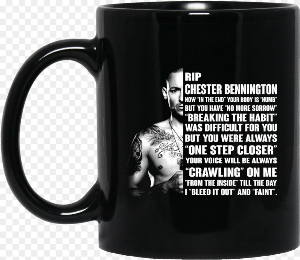 Linkin Park Rip Chester Bennington Mug Coffee Mug Tea, Adult, Man, Male, Person Png