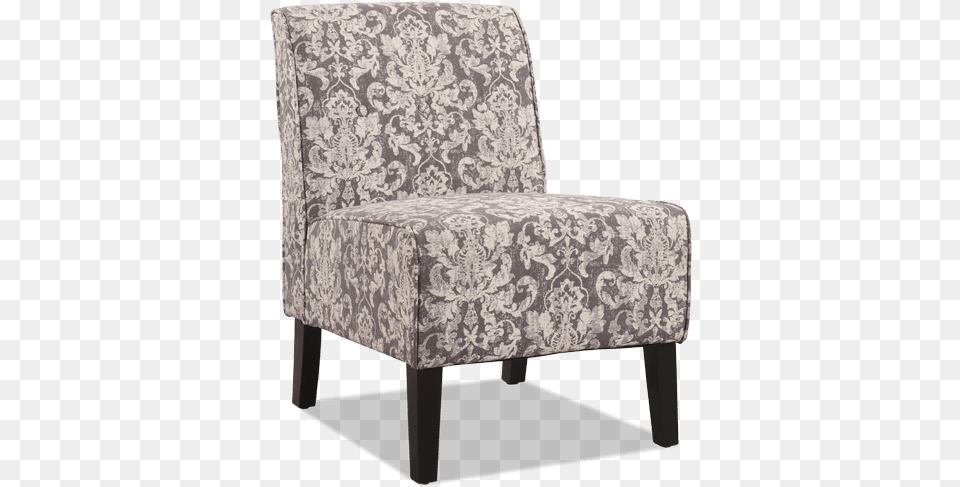 Linon Coco Grey Damask Accent Chair Coco Accent Chair, Furniture, Armchair Free Png Download