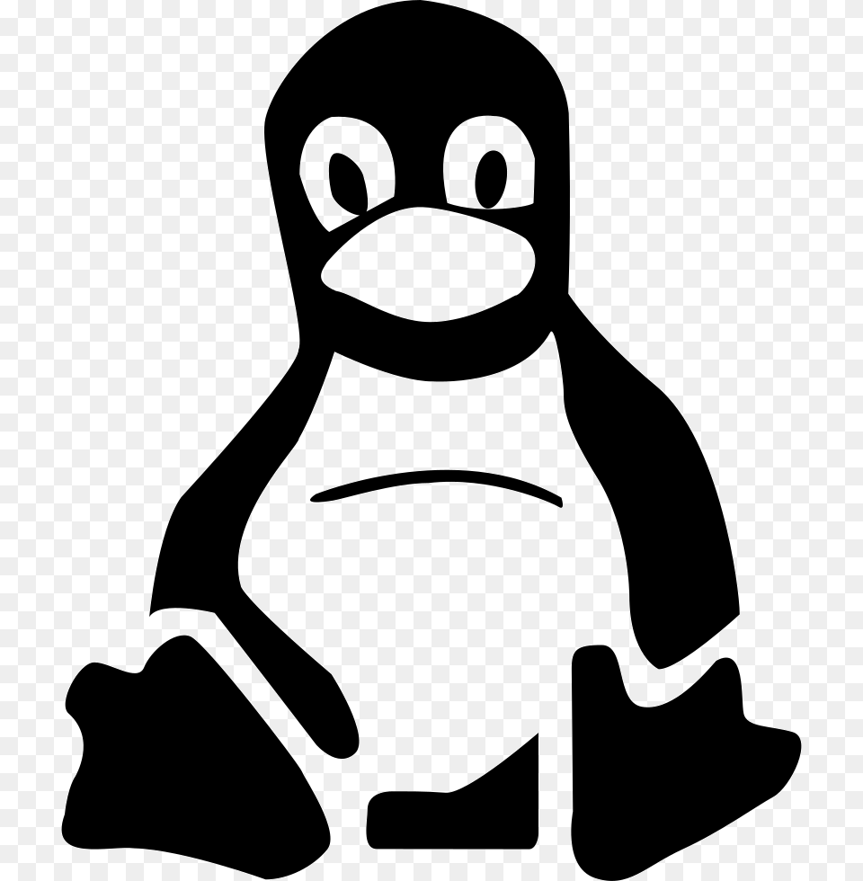 Linux Linux Computer Svg, Stencil, Animal, Bear, Mammal Free Png