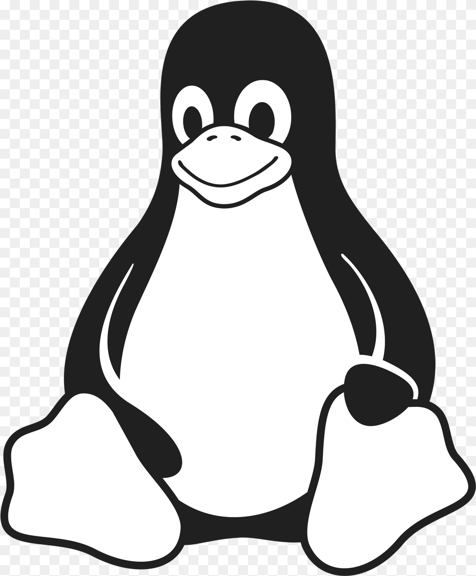 Linux Logo2x Linux Logo Svg, Stencil, Animal, Bear, Mammal Free Png