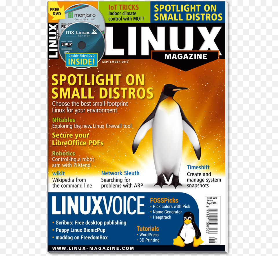Linux Mint 1901 Dvd Cover, Advertisement, Animal, Bird, Penguin Png Image
