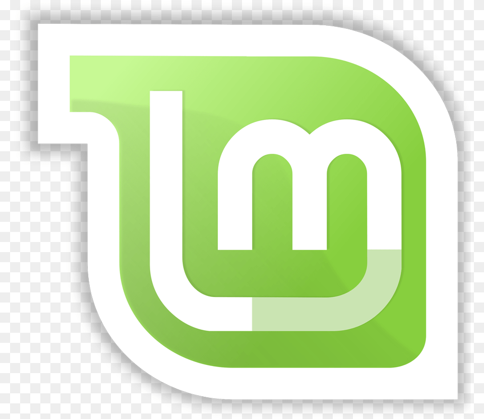 Linux Mint Logo, Text, Green Free Png