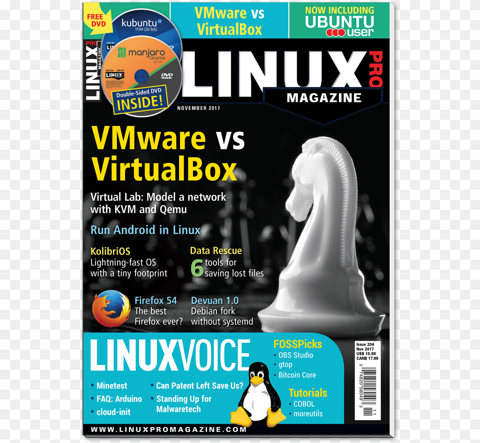 Linux Pro Magazine Linux Magazine Cover, Penguin, Advertisement, Animal, Bird Free Png Download