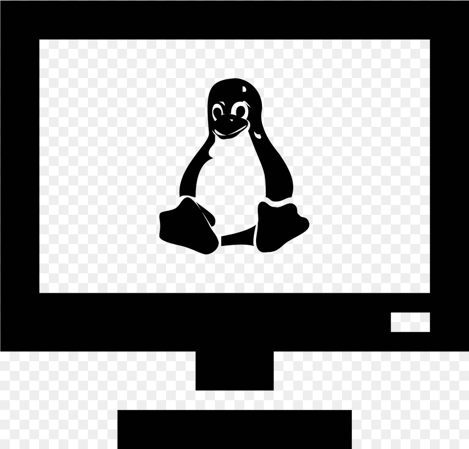 Linux Server Icon Gnulinux, Gray Free Transparent Png