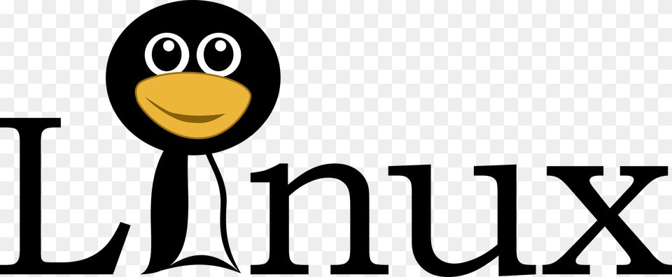 Linux Text With Funny Tux Face Icons, Guitar, Musical Instrument, Plectrum Png Image