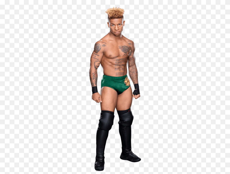 Lio Rush Wwe, Person, Skin, Tattoo, Adult Free Png Download