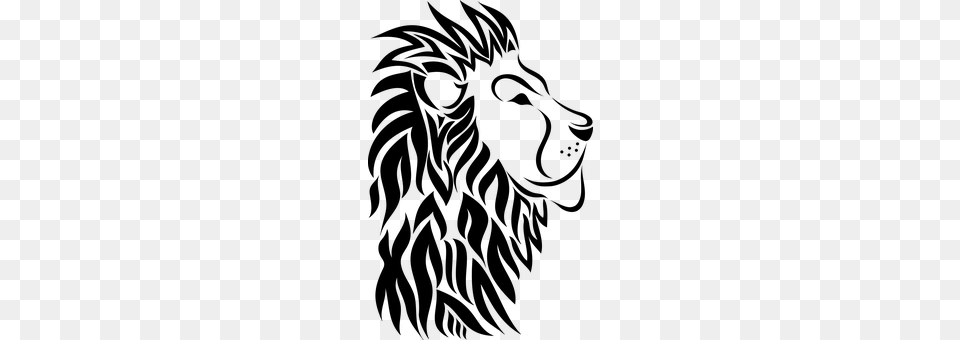 Lion Gray Free Transparent Png