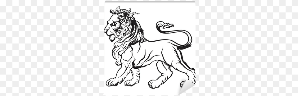 Lion, Animal, Mammal, Wildlife, Art Free Transparent Png