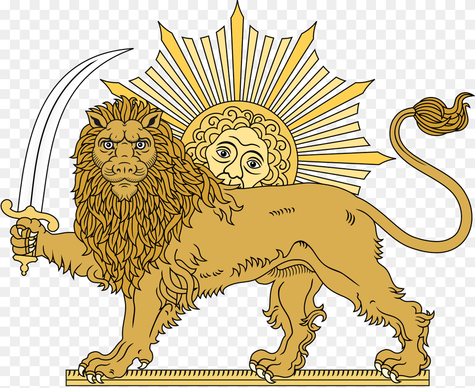 Lion And The Sun Iran Lion, Animal, Mammal, Wildlife, Face Free Transparent Png