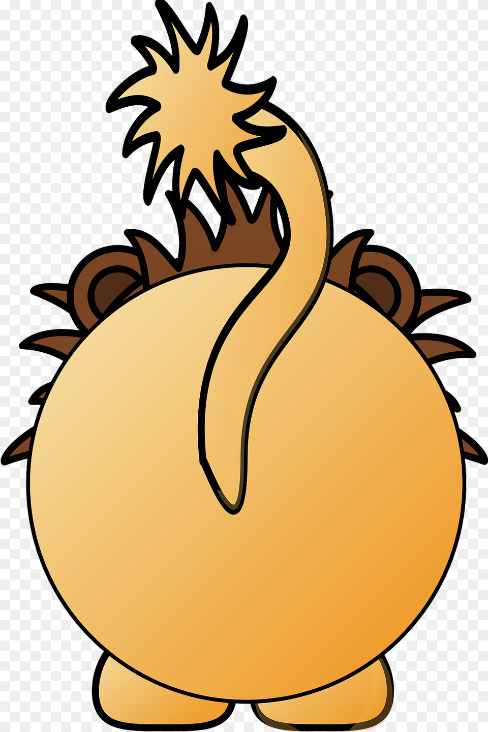 Lion Back Clipart, Food, Gourd, Plant, Produce Free Png Download