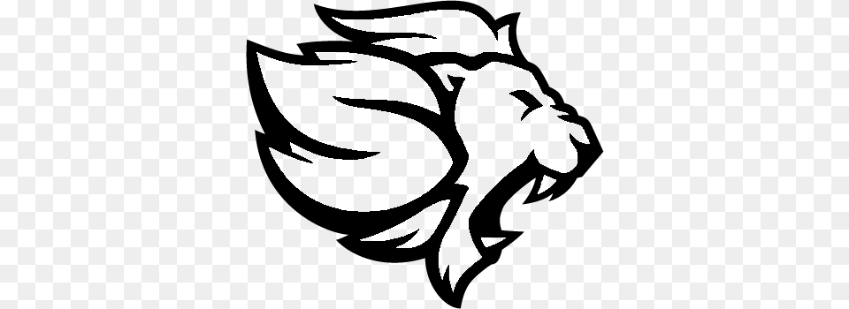 Lion Black Outline Selfless Gaming, Gray Free Transparent Png