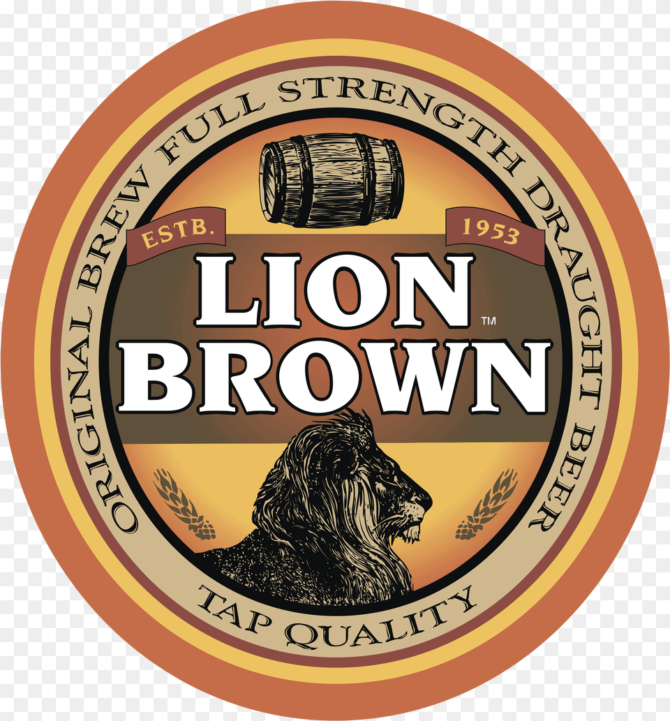 Lion Brown Logo Transparent Lion Brown, Alcohol, Beer, Beverage, Lager Free Png Download