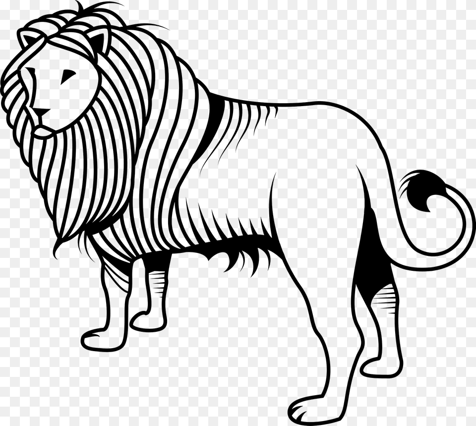 Lion Clipart, Animal, Mammal, Wildlife, Zebra Png Image