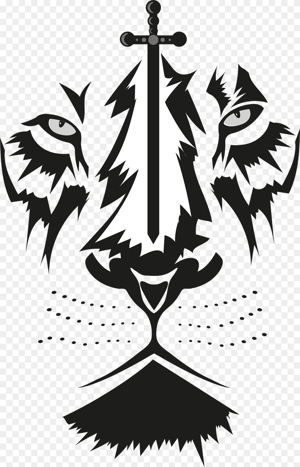Lion Clipart, Animal, Bird, Cross, Symbol Free Png