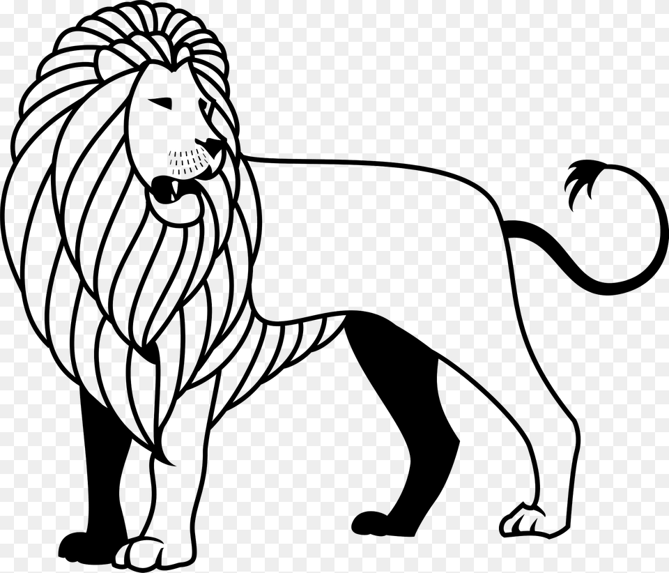 Lion Clipart, Animal, Mammal, Wildlife, Person Png Image