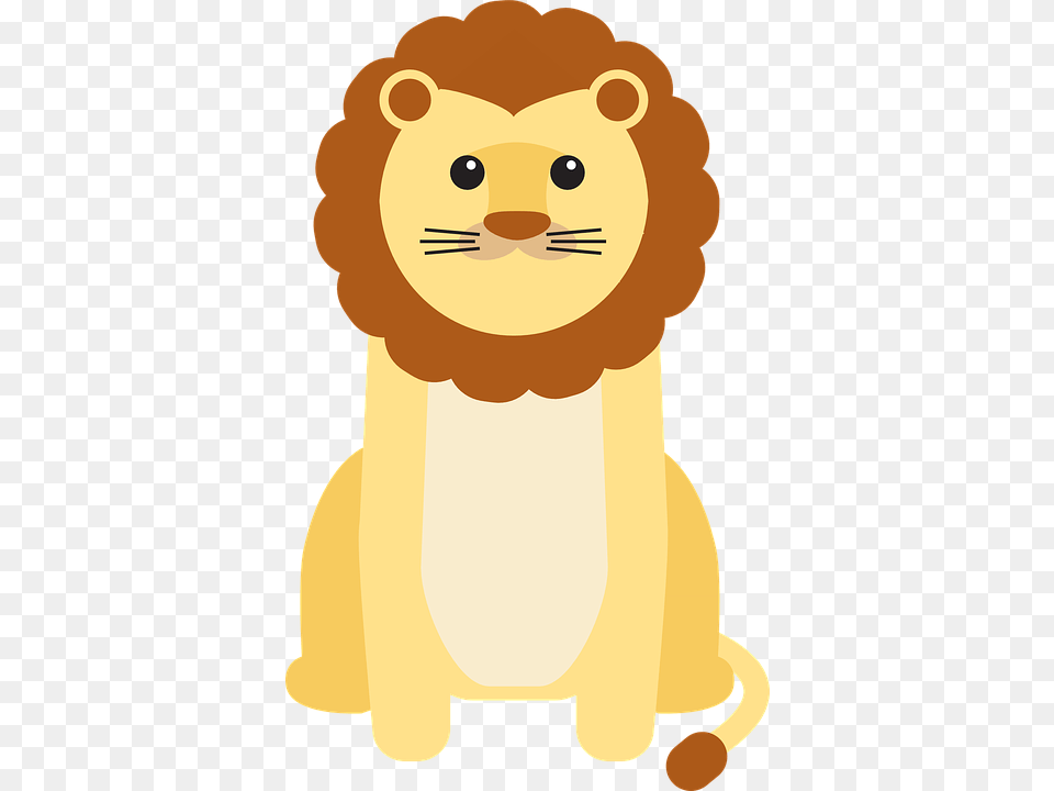 Lion Clipart Baby Animal Lion Vector, Bear, Mammal, Wildlife, Cartoon Png
