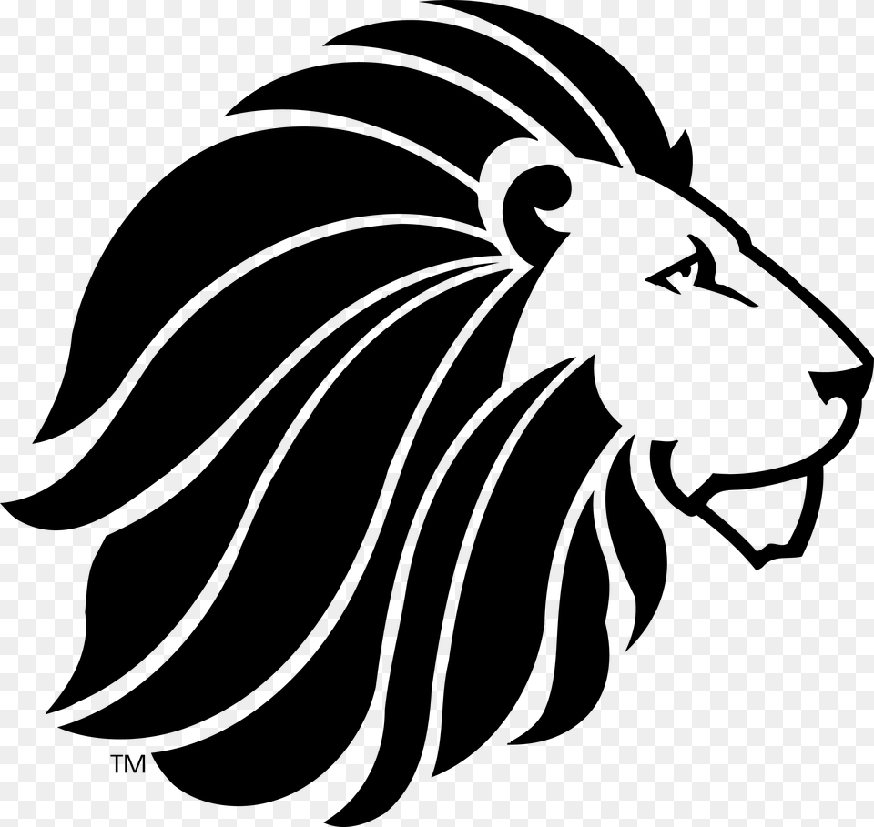 Lion Clipart Black And White Alpha Delta Pi Lion Share, Gray Free Png Download