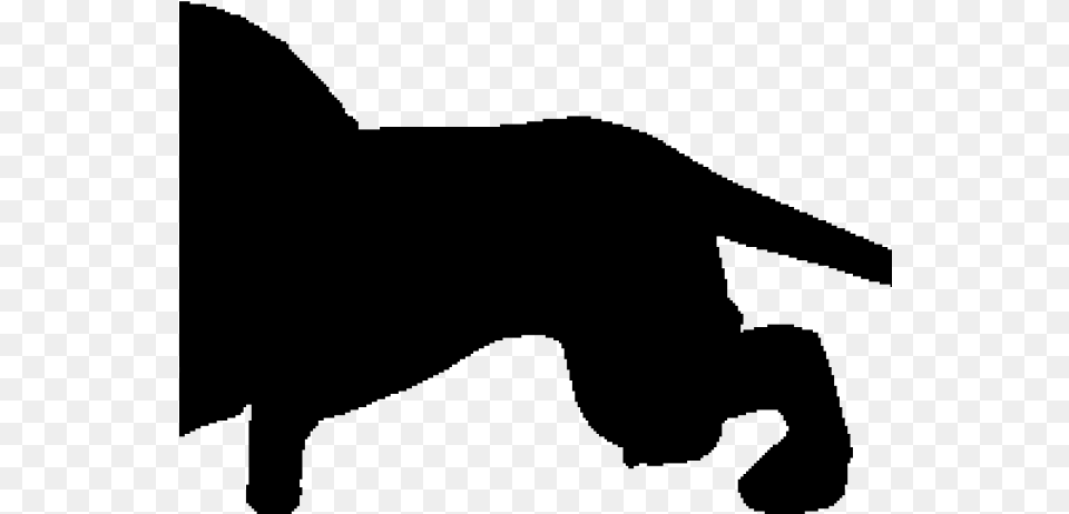 Lion Clipart Silhouette Cat Jumps, Gray Png Image