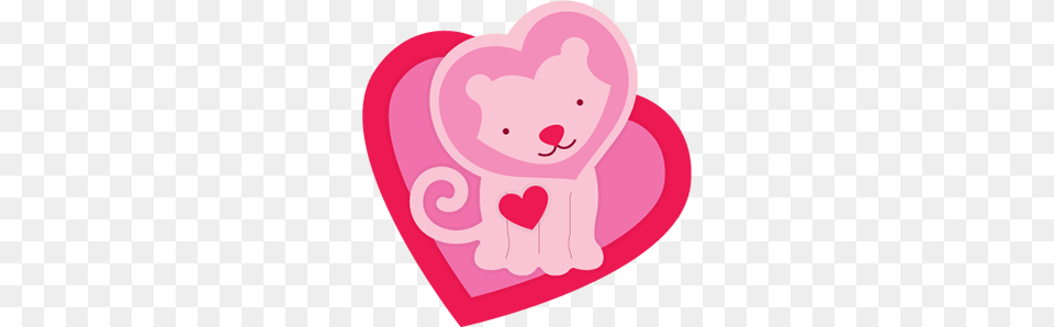 Lion Clipart Valentine, Heart, Sticker Free Png